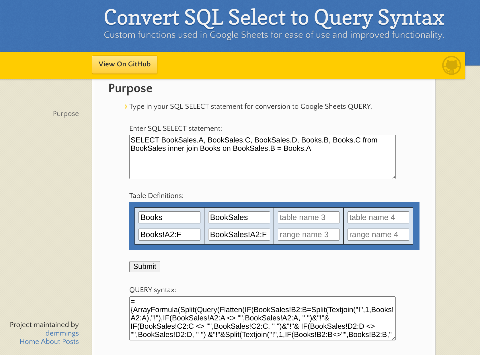 Query Example
